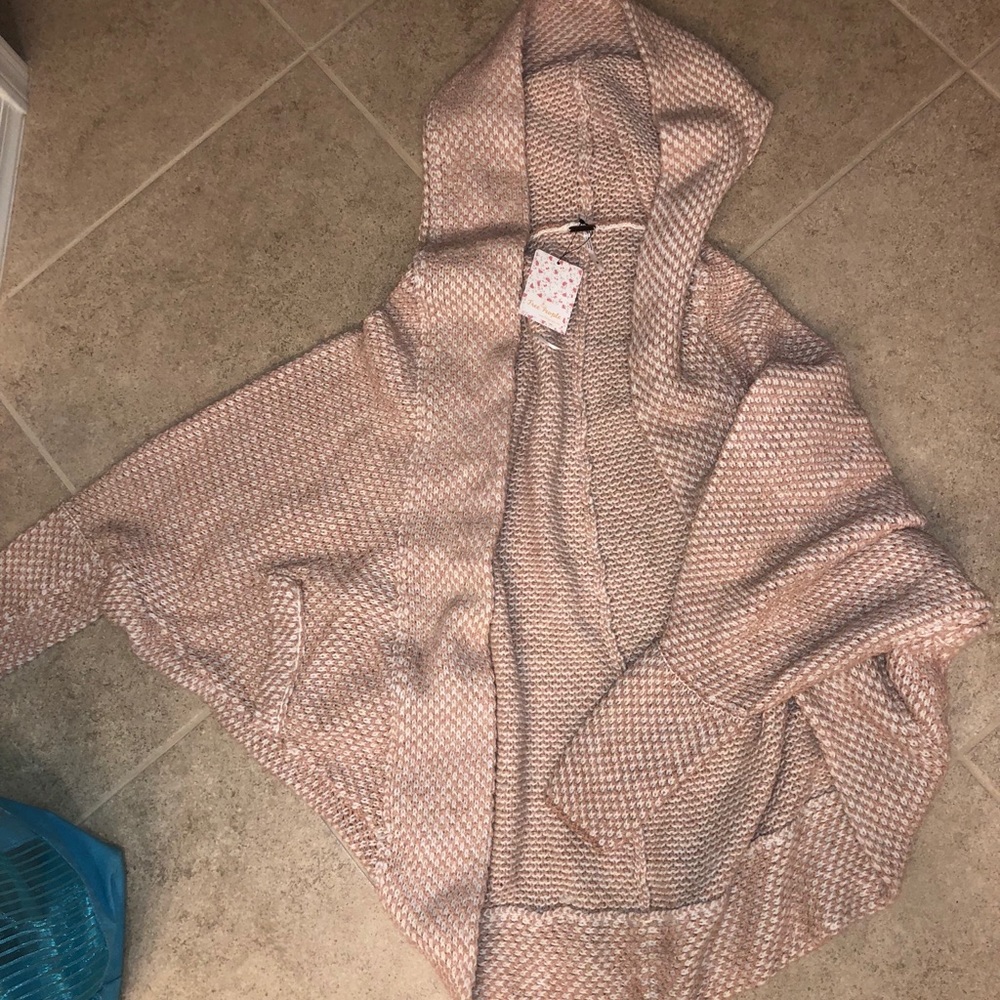 Free people ivory cocoon sweater